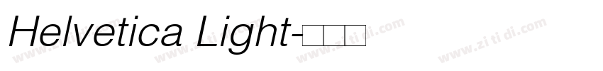 Helvetica Light字体转换